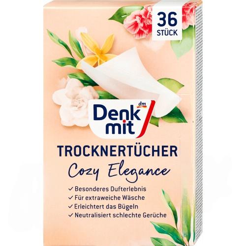 Denkmit Серветки у сушильну машину Cosy Elegance 36шт. Denkmit Серветки у сушильну машину Cosy Elegance 36шт.