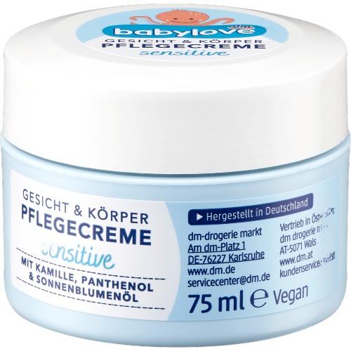 Babylove Крем Gesicht & Korper Pflegecreme 75ml Babylove Крем Gesicht & Korper Pflegecreme 75ml