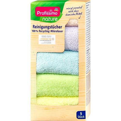 Profissimo Nature Салфетки из микрофибры Reinigungstucher 5шт Profissimo Nature Салфетки из микрофибры Reinigungstucher 5шт
