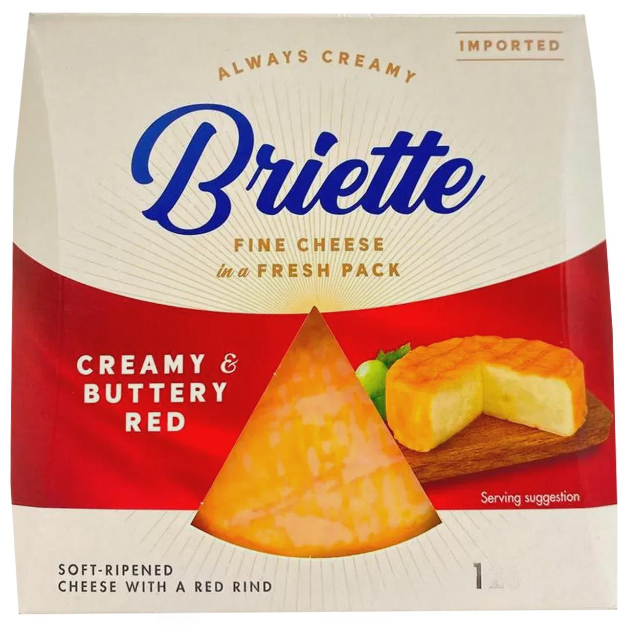 Сыр бри красный сливочный Бриетте Briette Creamy&Buttery Red 125g Сыр бри красный сливочный Бриетте Briette Creamy&Buttery Red 125g
