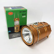 Туристичний ліхтар лампи на сонячній батареї з павером CAMPING MH-5800T (6+1 LED) Brown. Зображення №5 Туристичний ліхтар лампи на сонячній батареї з павером CAMPING MH-5800T (6+1 LED) Brown. Зображення №5