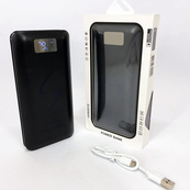 Мобільна зарядка портативна Power Bank 30000 mAh UKC, Зовнішній акумулятор, Зарядка power bank. Колір: чорний. Зображення №9 Мобільна зарядка портативна Power Bank 30000 mAh UKC, Зовнішній акумулятор, Зарядка power bank. Колір: чорний. Зображення №9