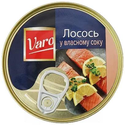 Лосось у власному соку Варо Varo 192/240g Лосось у власному соку Варо Varo 192/240g