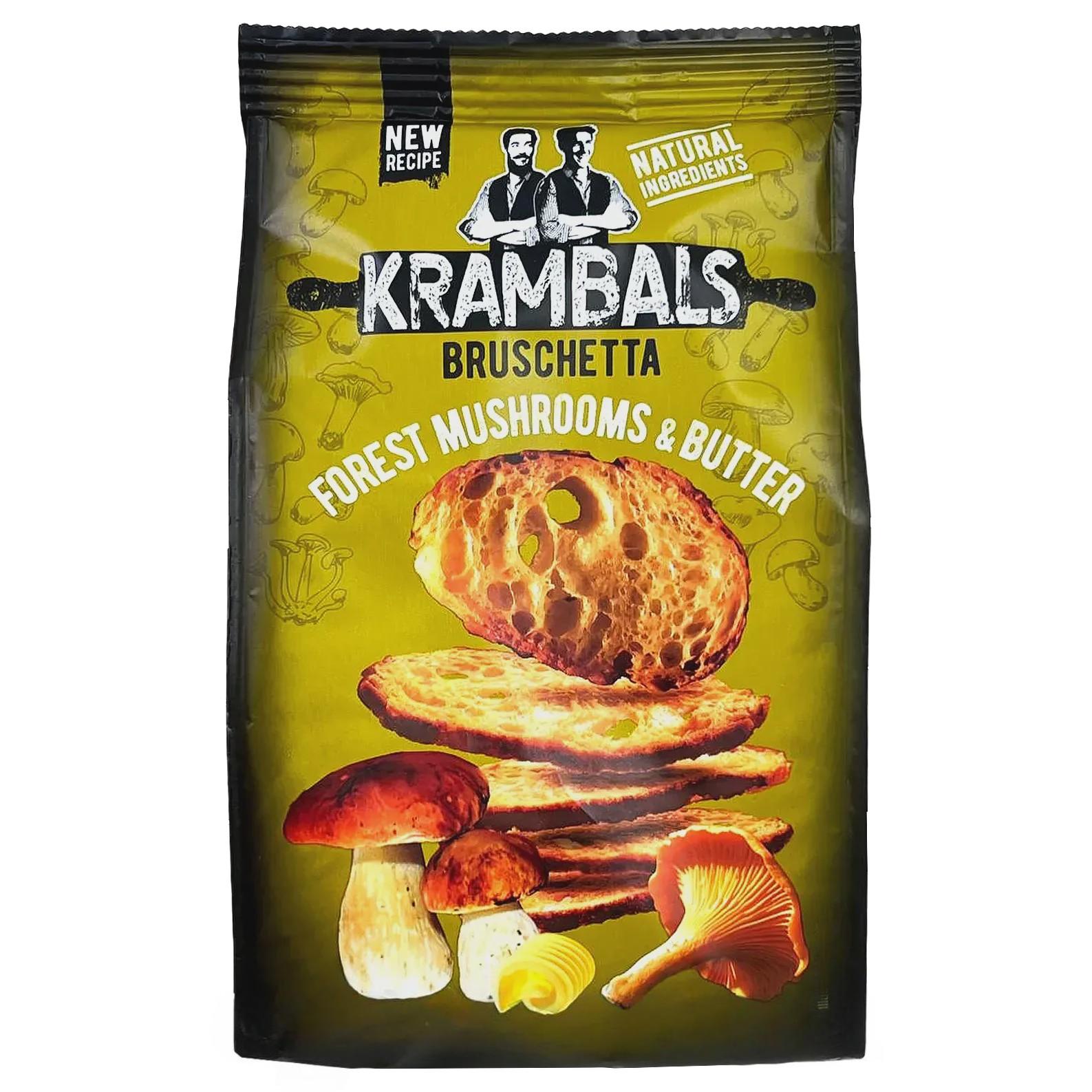 Брускетты со вкусом грибов Крамбалс Krambals 70g Брускетты со вкусом грибов Крамбалс Krambals 70g