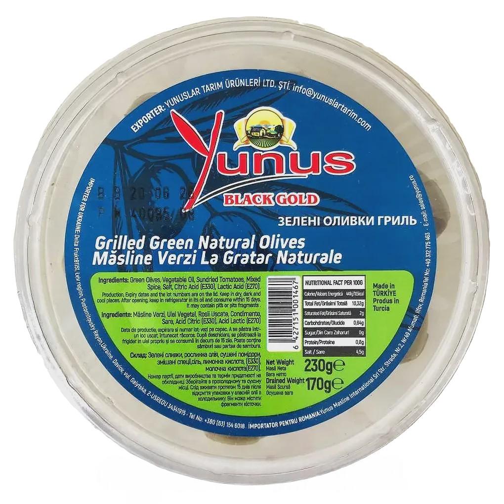 Оливки гриль Юнус Yunus black gold (пластик) 170/290g Оливки гриль Юнус Yunus black gold (пластик) 170/290g