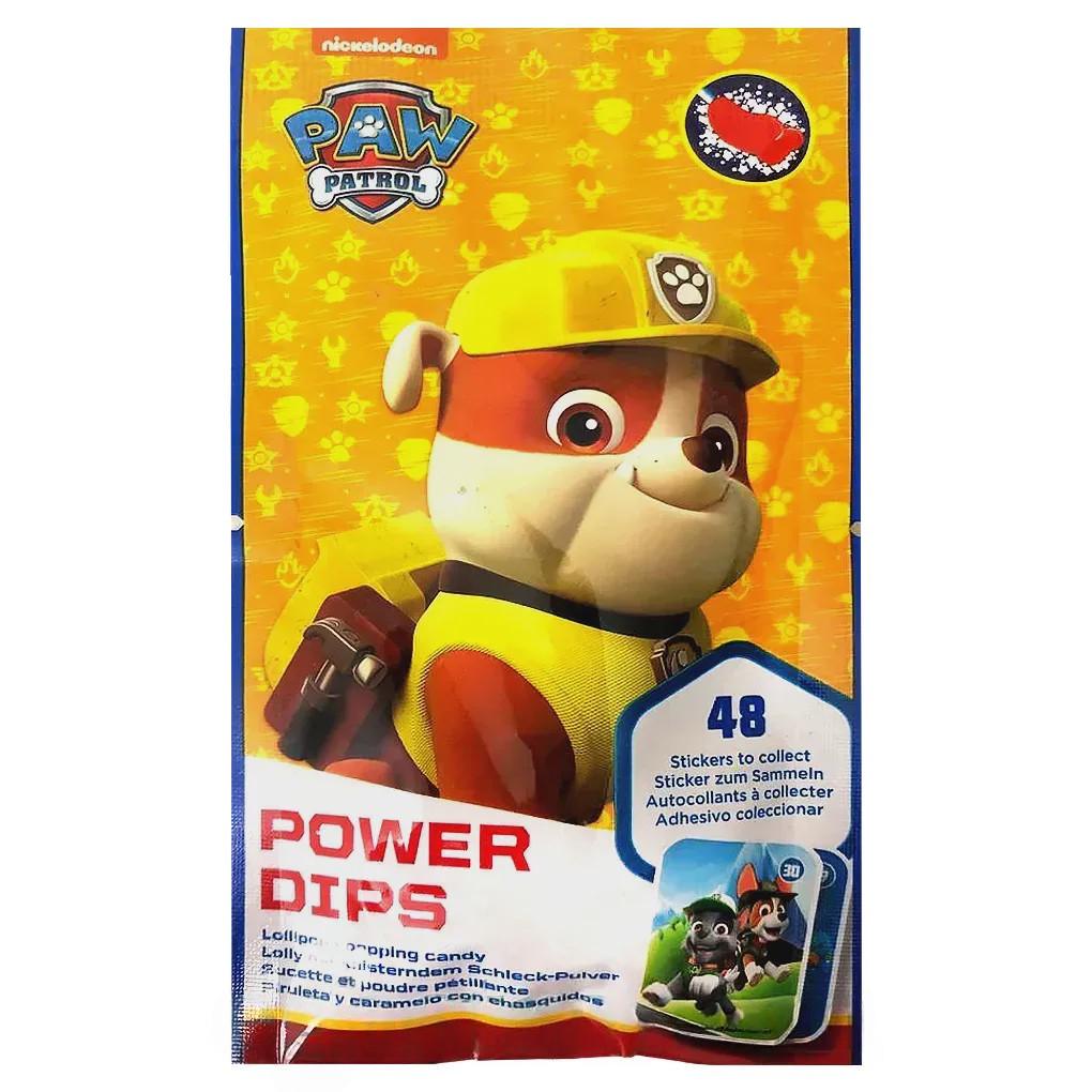 Леденец с шипучим порошком Щенячий патруль Nickelodeon paw patrol power dips 12g Леденец с шипучим порошком Щенячий патруль Nickelodeon paw patrol power dips 12g