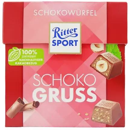 Конфеты с фундуком Риттер Спорт Ritter Spor schoko gruss 176g Конфеты с фундуком Риттер Спорт Ritter Spor schoko gruss 176g