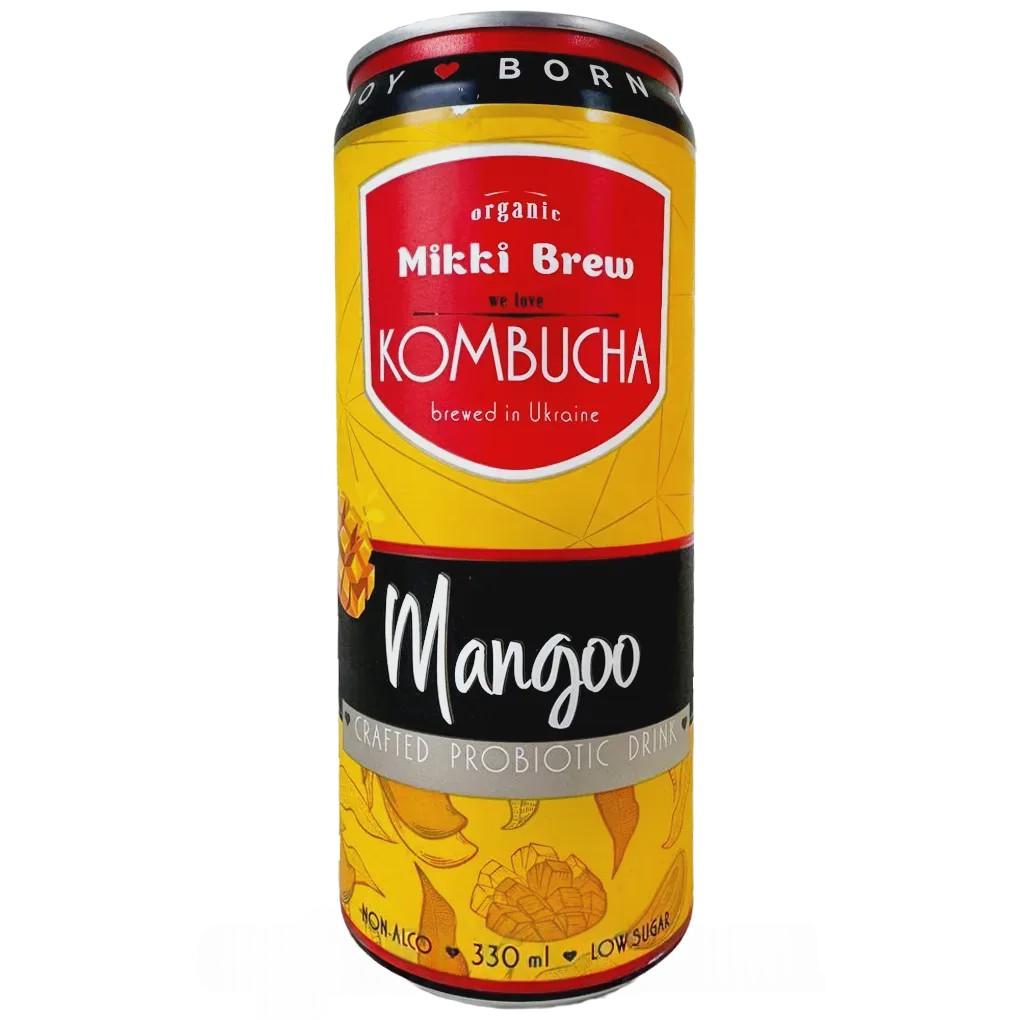 Комбуча манго Міккі Брю Mikki Brew mango 330ml Комбуча манго Міккі Брю Mikki Brew mango 330ml
