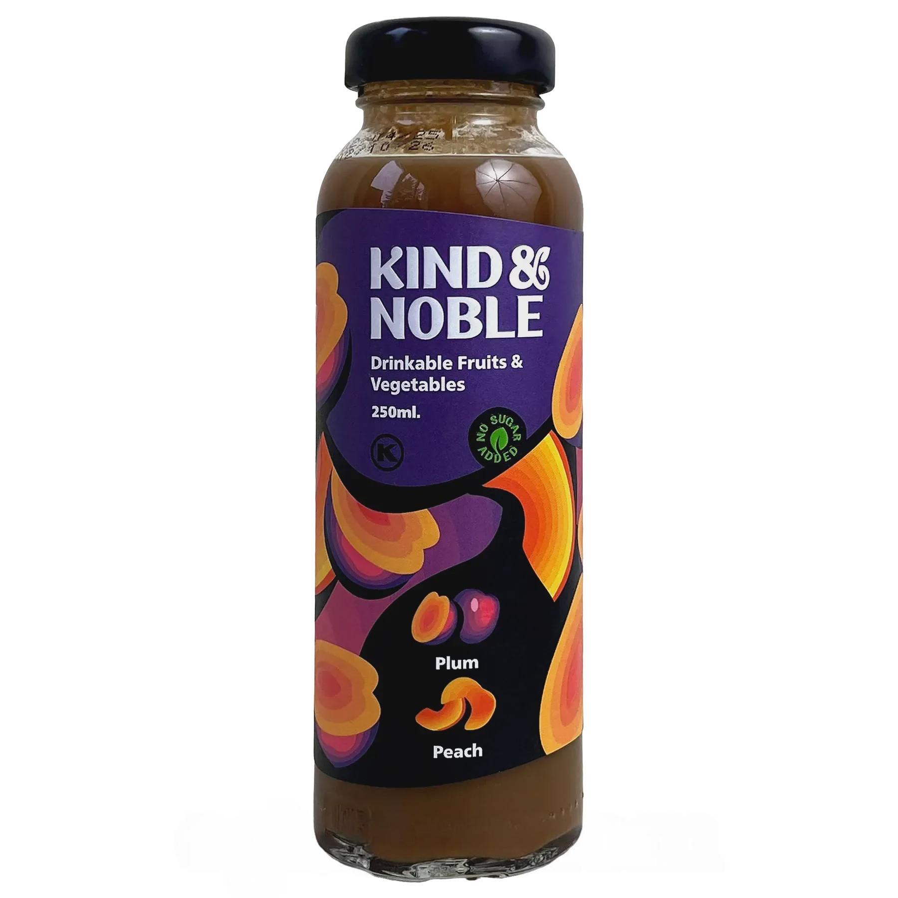 Смузі слива, персик Кайнд і Нобл Kind & Noble 250ml Смузі слива, персик Кайнд і Нобл Kind & Noble 250ml
