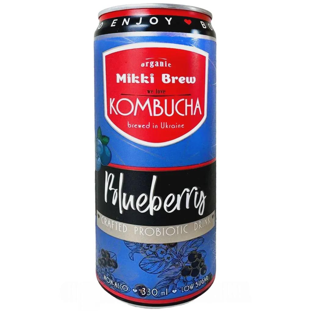 Комбуча черника Микки Брю Mikki Brew blueberry 330ml Комбуча черника Микки Брю Mikki Brew blueberry 330ml