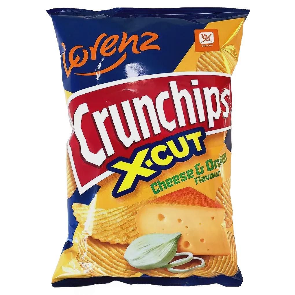 Чипсы рифленые сыр и лук Lorenz Crunchips 75g Чипсы рифленые сыр и лук Lorenz Crunchips 75g