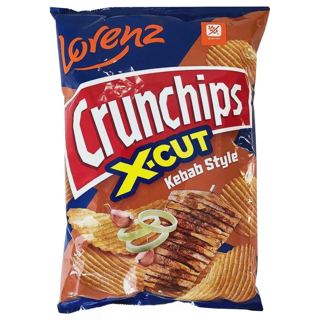 Чипси рифлені зі смаком кебабу Lorenz crunchips 75g Чипси рифлені зі смаком кебабу Lorenz crunchips 75g