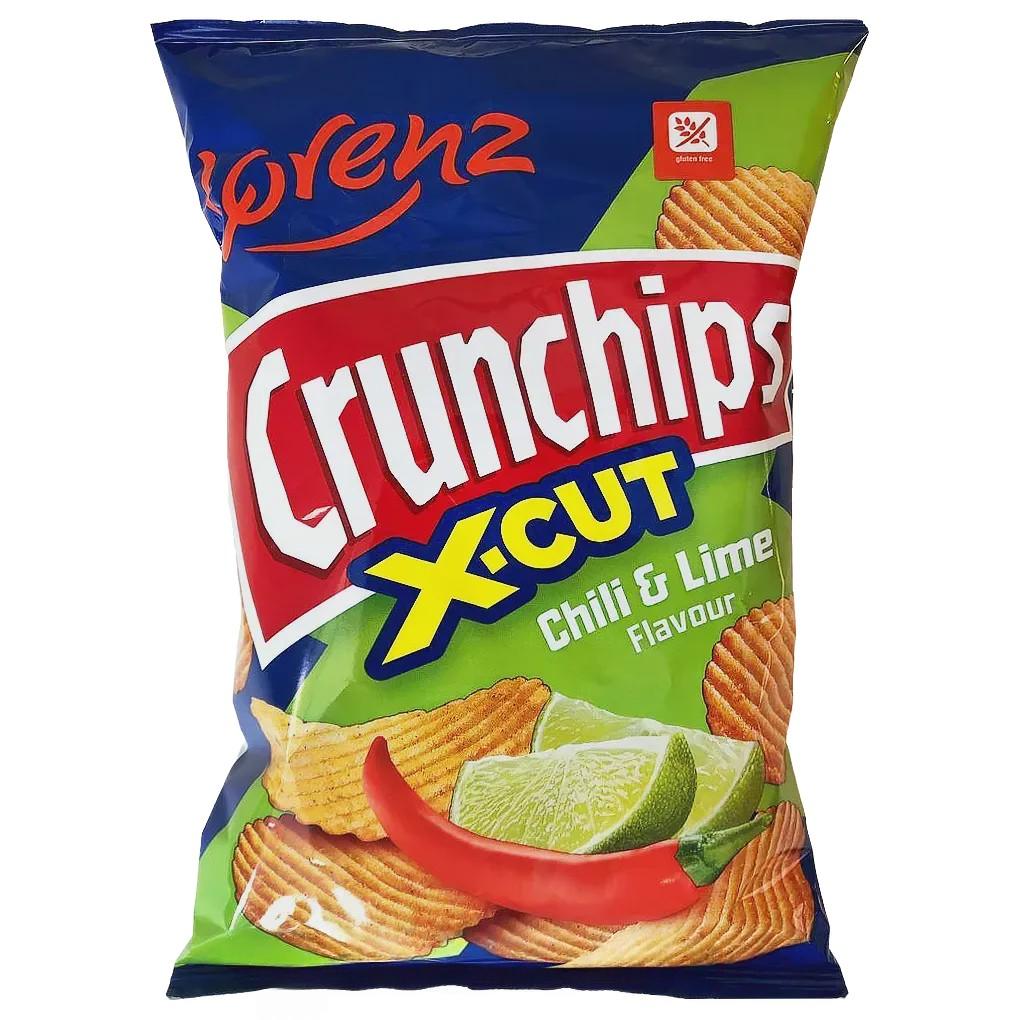 Чипси рифлені чілі та лайм Лоренц Lorenz crunchips 75g Чипси рифлені чілі та лайм Лоренц Lorenz crunchips 75g