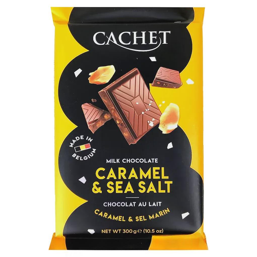 Шоколад молочный с карамелью и солью №46 Кашет Cashet caramel & sia salt 300g Шоколад молочный с карамелью и солью №46 Кашет Cashet caramel & sia salt 300g