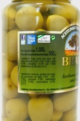 Оливки с косточкой гиганты Браво Bravo 1000/550g. Изображение №2
