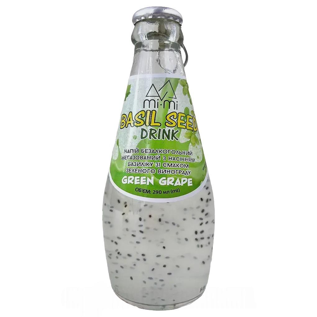 Напиток с семенами базилика с зеленым виноградом Ми-Ми Дринк Mi-Mi Drink green grape 290ml Напиток с семенами базилика с зеленым виноградом Ми-Ми Дринк Mi-Mi Drink green grape 290ml