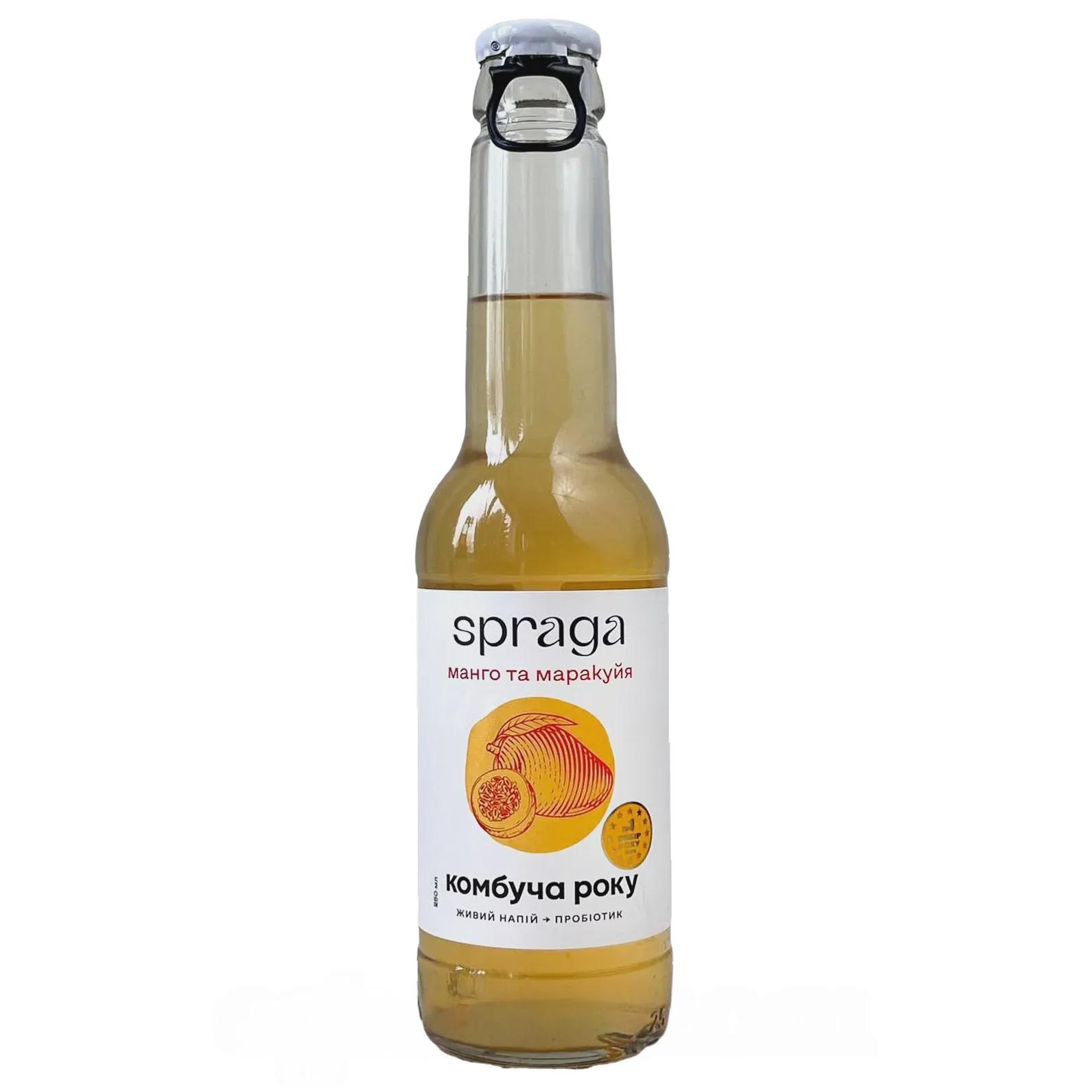 Комбуча манго и маракуйя (стекло) Спрага Spraga 250ml Комбуча манго и маракуйя (стекло) Спрага Spraga 250ml