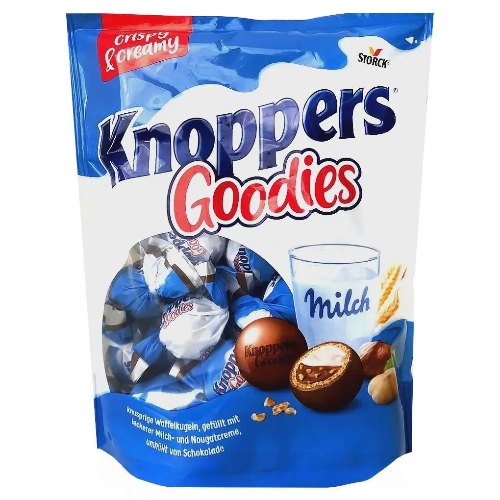 Цукерки шоколадні Кноперс Knoppers goodies 180g Цукерки шоколадні Кноперс Knoppers goodies 180g