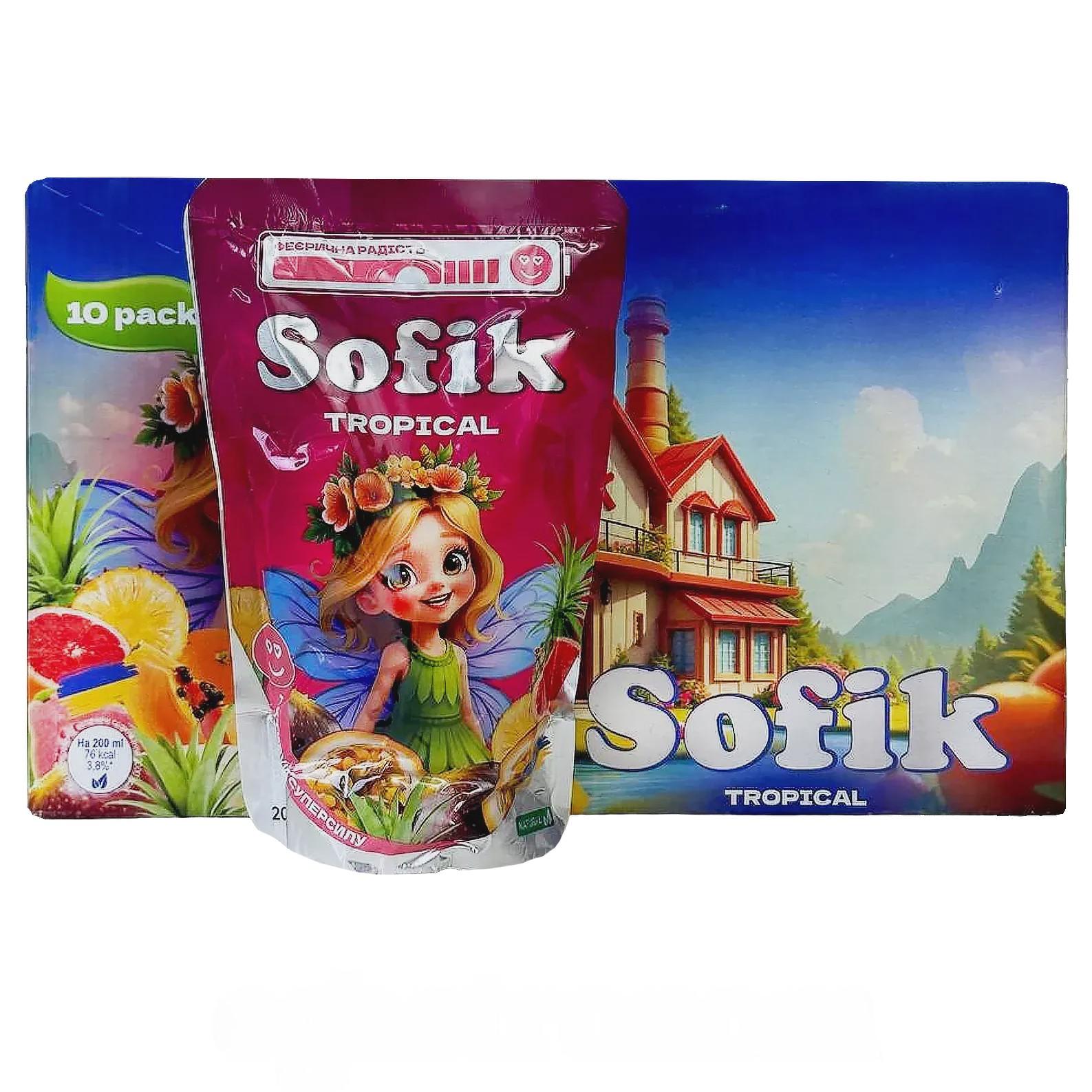 Сок со вкусом маракуйи Софик Sofik tropical 200g Сок со вкусом маракуйи Софик Sofik tropical 200g