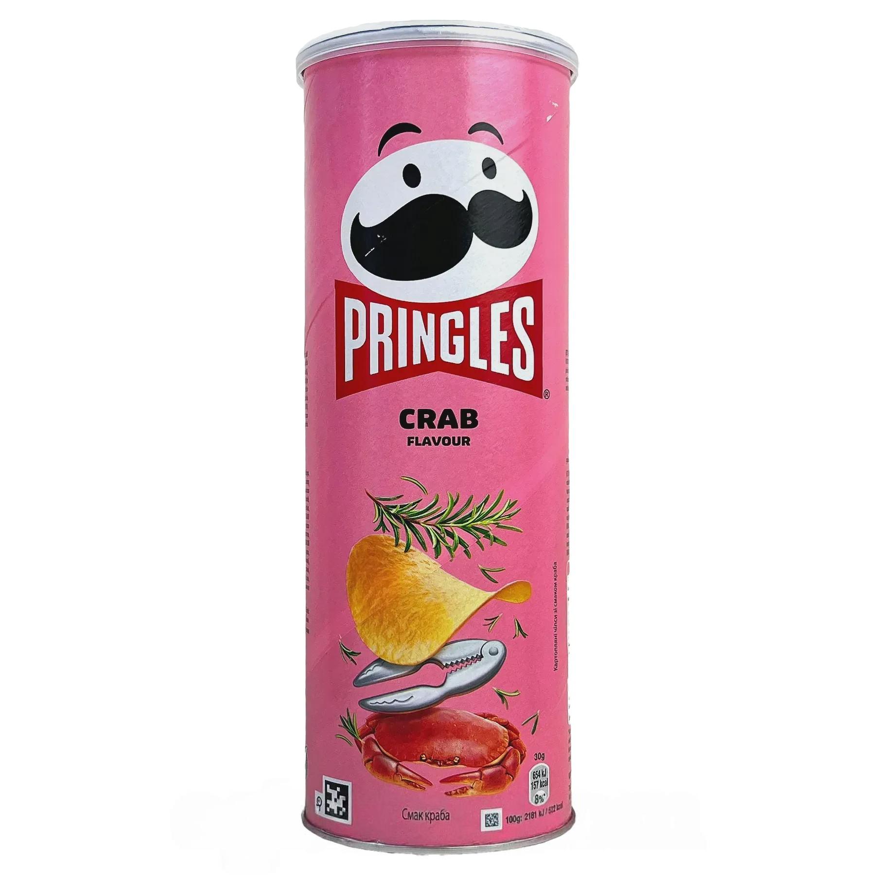 Чипсы со вкусом краба Принглс Pringles crab 165g Чипсы со вкусом краба Принглс Pringles crab 165g