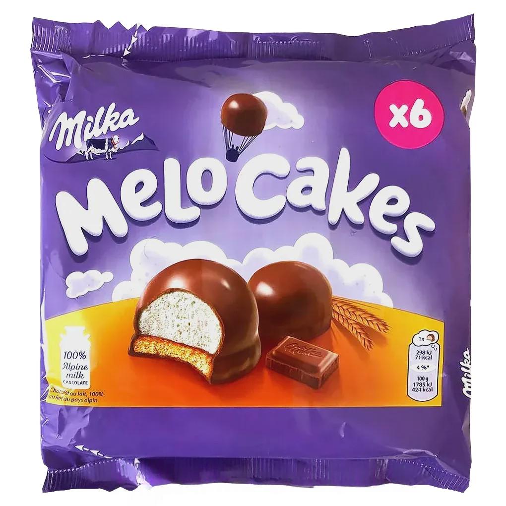 Печенье суфле в шоколаде Милка Milka melo cakes 100g Печенье суфле в шоколаде Милка Milka melo cakes 100g