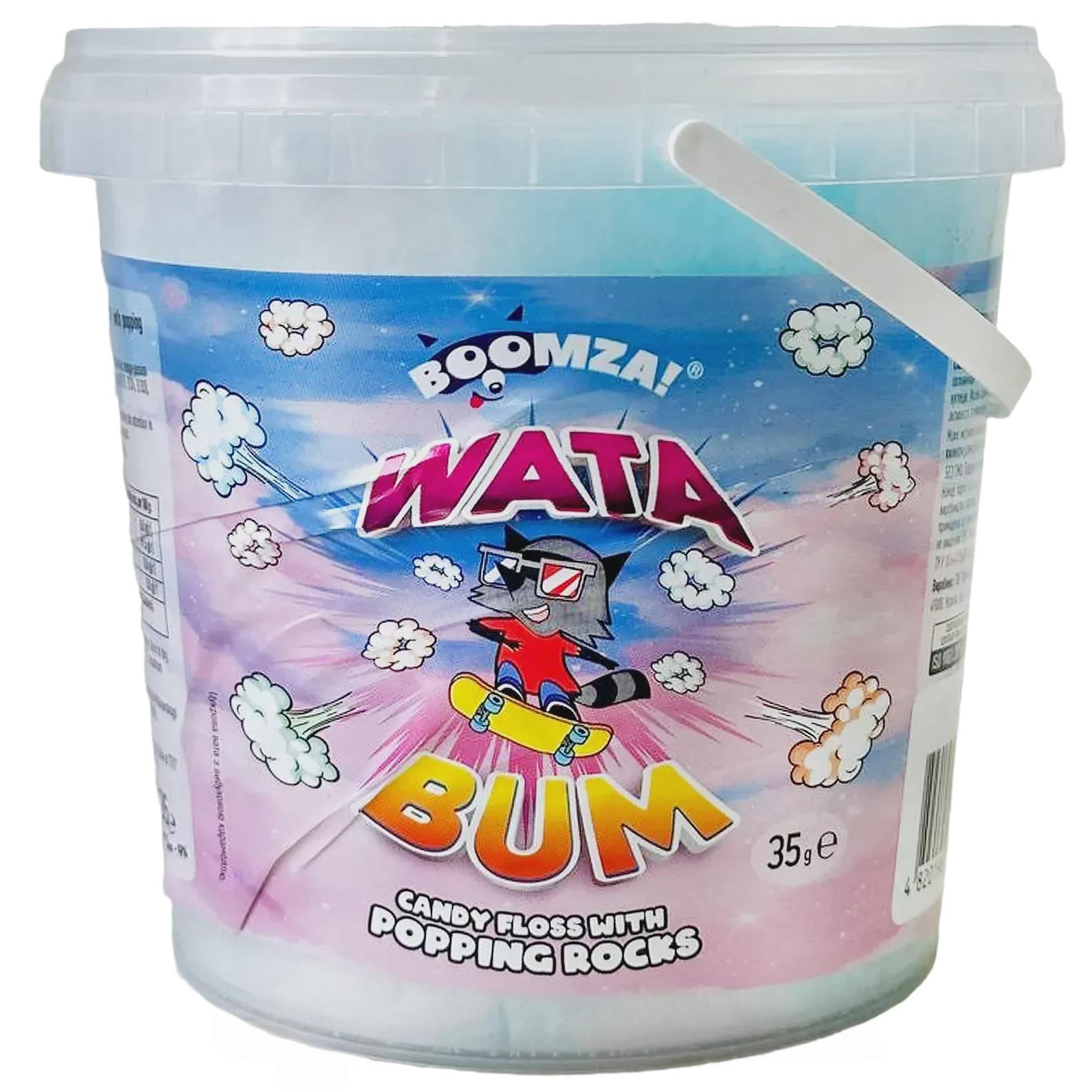 Сладкая вата ассорти (ведро) Бумза Boomza wata bum 35g Сладкая вата ассорти (ведро) Бумза Boomza wata bum 35g