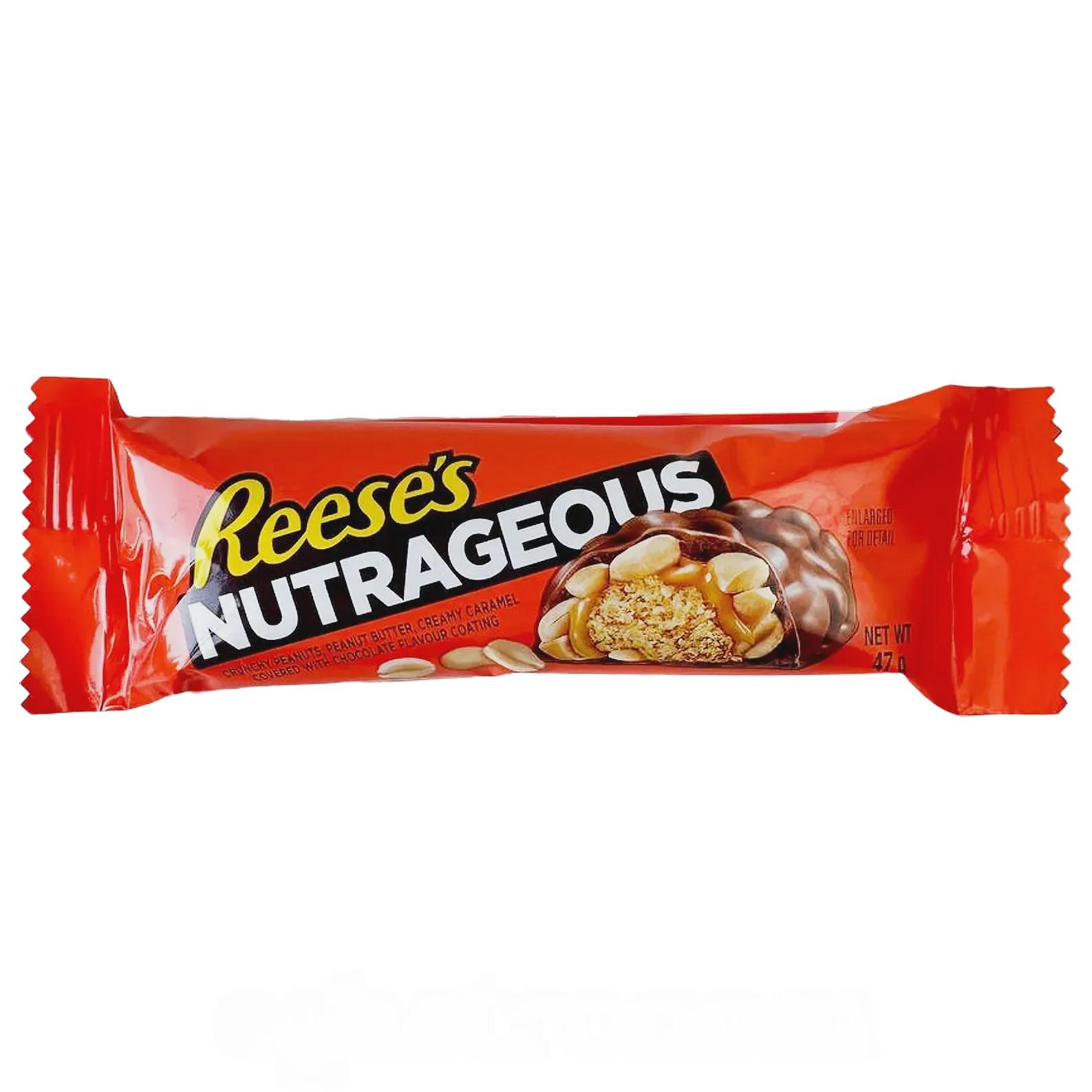 Шоколадный батончик Рисиз Reese's Nutrageous 47g Шоколадный батончик Рисиз Reese's Nutrageous 47g