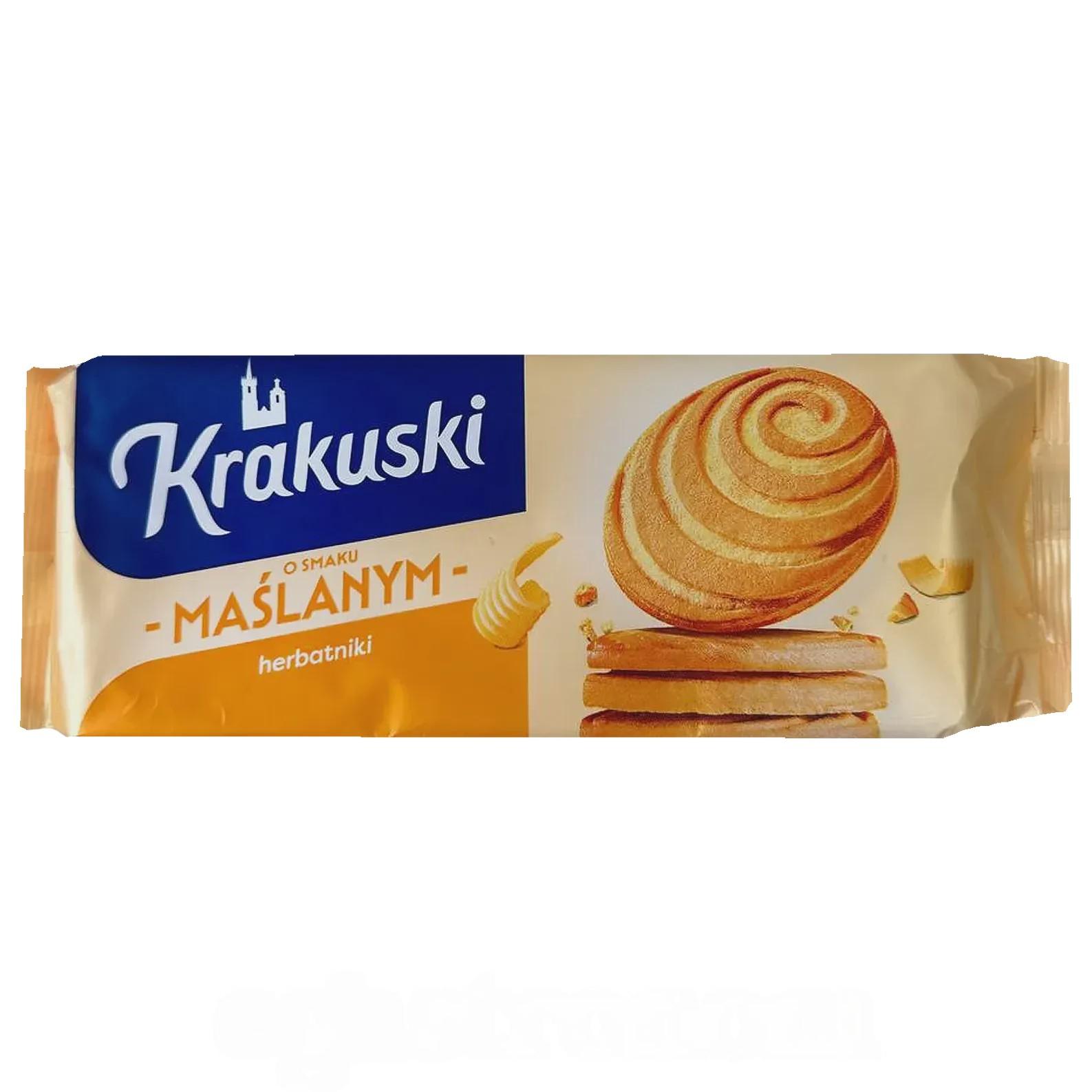 Печенье масляное Кракушки Krakuski o smaku maslanym 201g Печенье масляное Кракушки Krakuski o smaku maslanym 201g