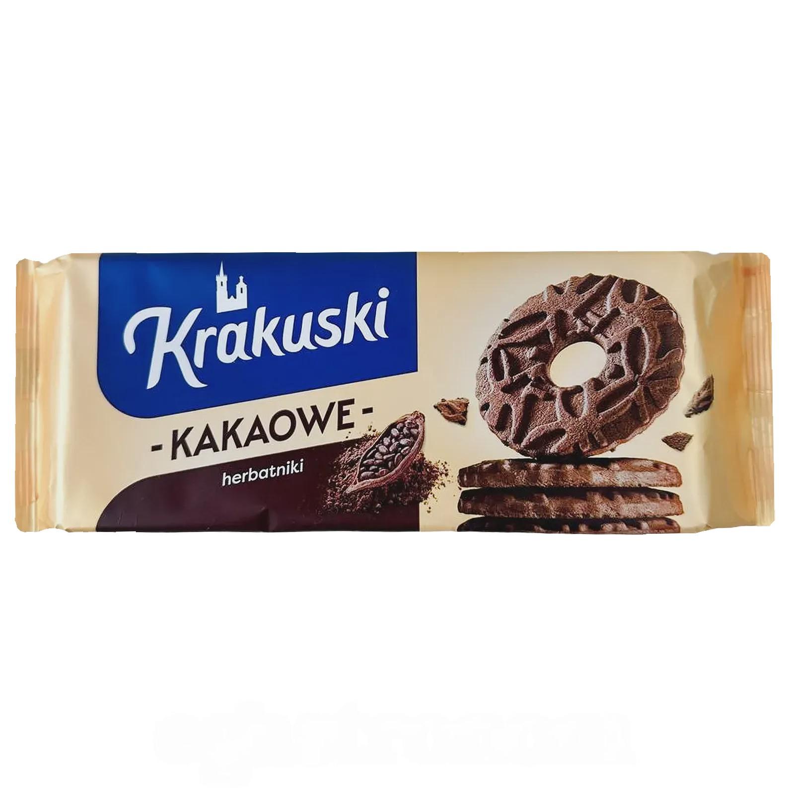 Печенье с какао Кракушки Krakuski kakaowe 163g Печенье с какао Кракушки Krakuski kakaowe 163g