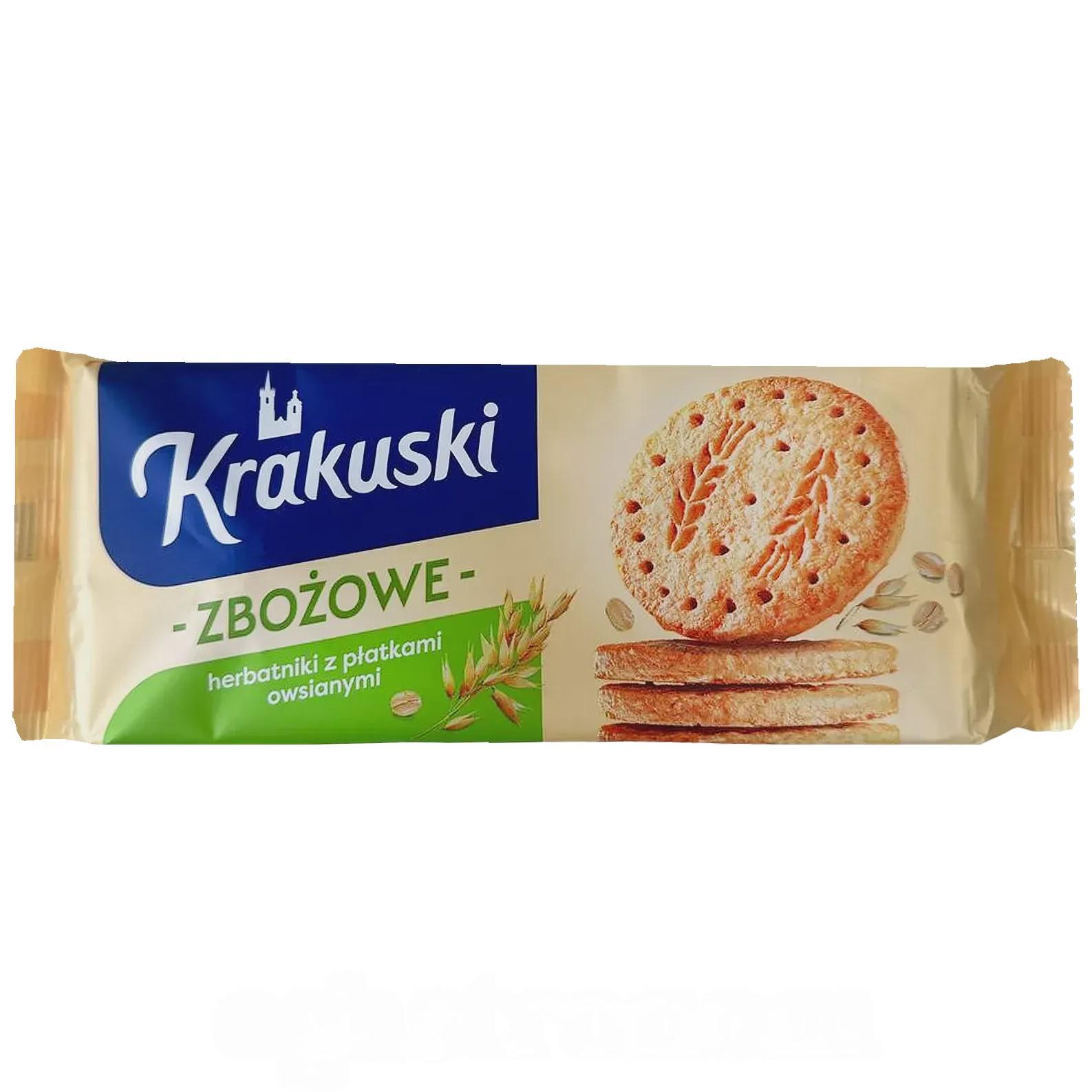 Печенье овсяное Кракушки Krakuski zbozowe 201g Печенье овсяное Кракушки Krakuski zbozowe 201g