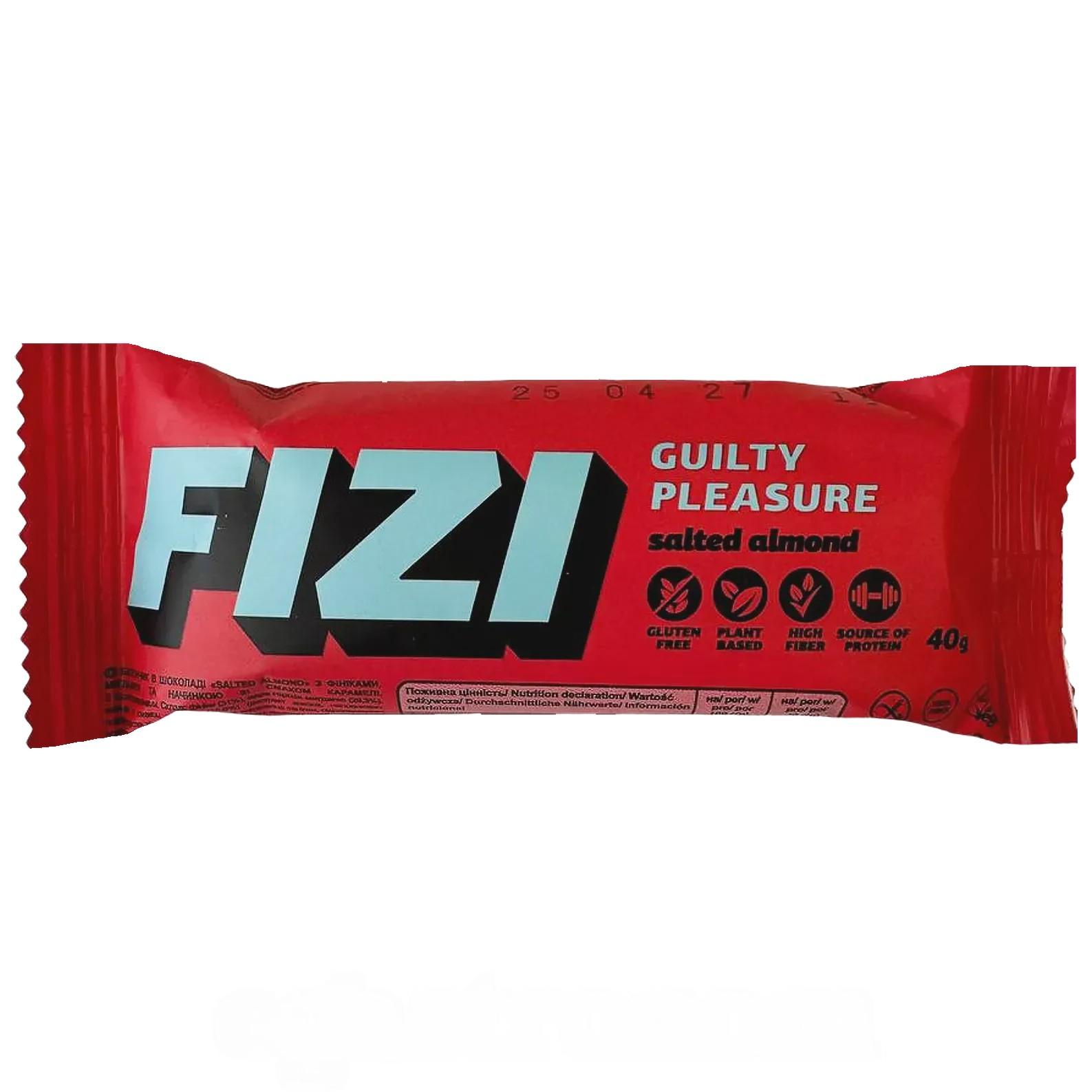 Батончик соленый миндаль (без сахара) Физи Fizi salted almond 40g Батончик соленый миндаль (без сахара) Физи Fizi salted almond 40g