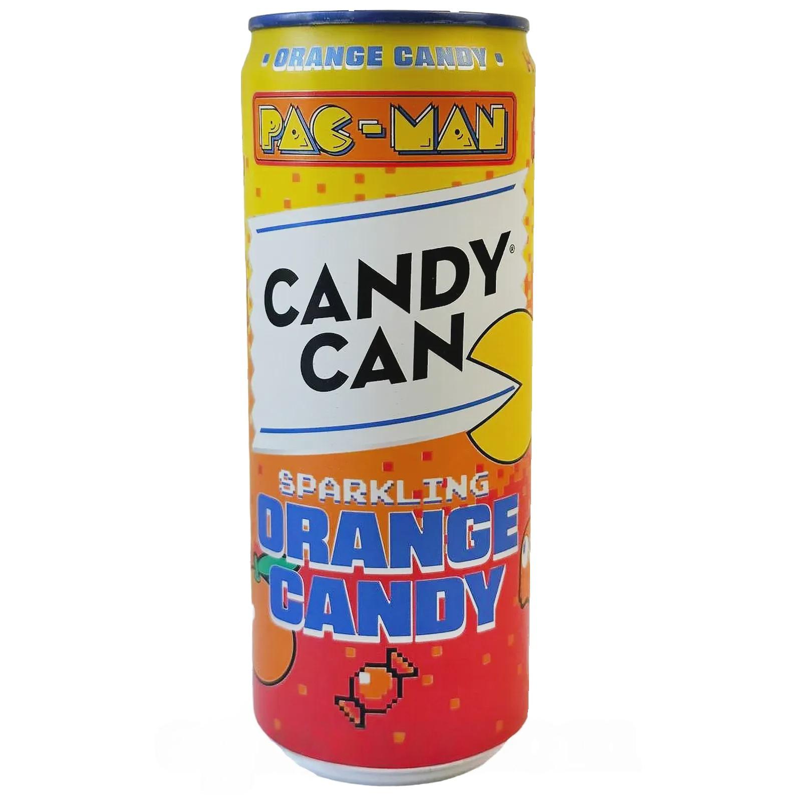 Напій газований смак апельсина Кенді Кен Candy Can pacman orange 330ml Напій газований смак апельсина Кенді Кен Candy Can pacman orange 330ml