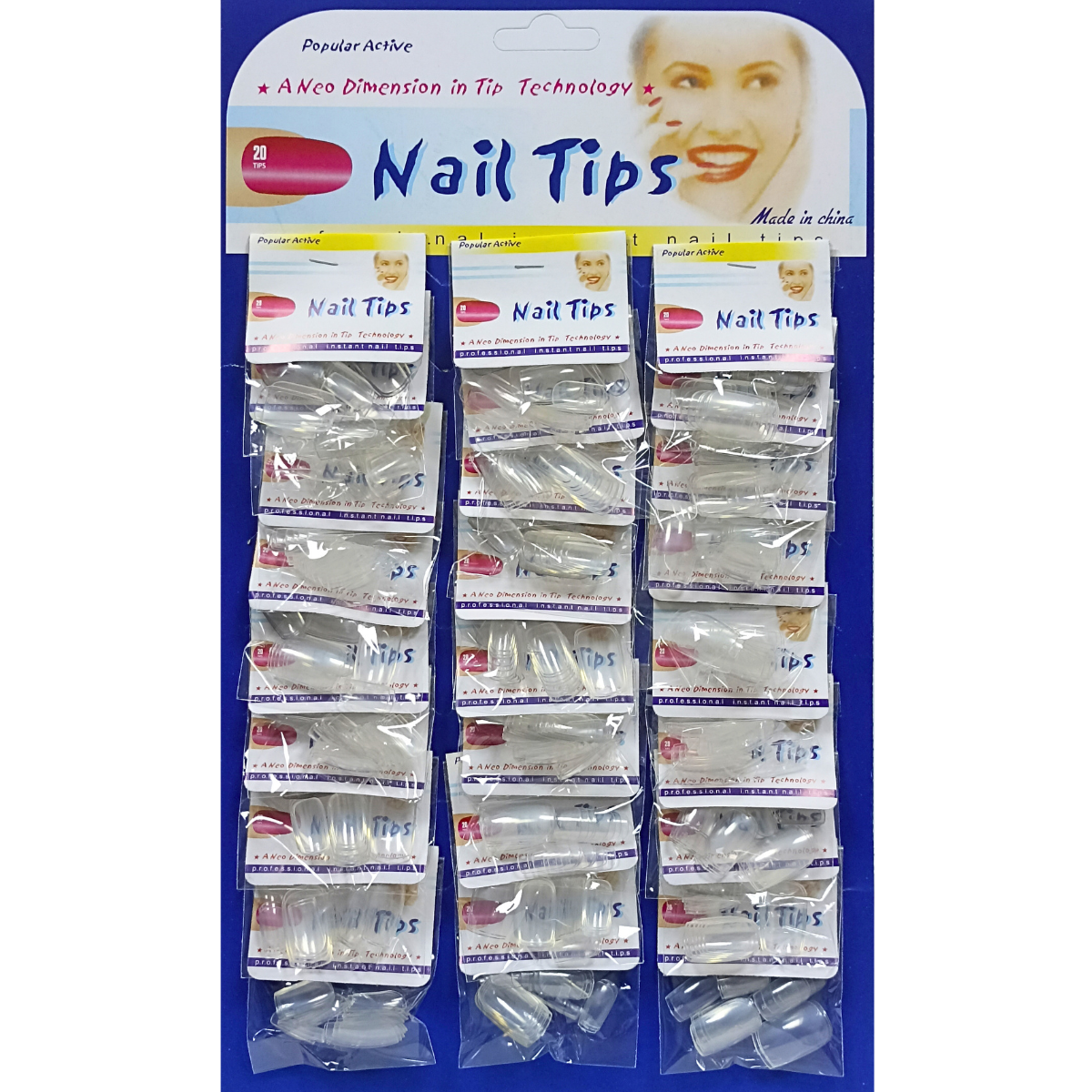 Ногті накладні квадратні прозорі Nail Tips, 240 шт. Ногті накладні квадратні прозорі Nail Tips, 240 шт.