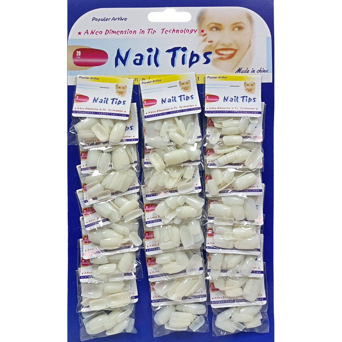 Накладні нігті квадратні молочні Nail Tips, пачка 240 шт. Накладні нігті квадратні молочні Nail Tips, пачка 240 шт.