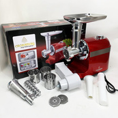 Мясорубка Электрическая шнековая Crownberg CB-4217 3800Вт. Изображение №2 Мясорубка Электрическая шнековая Crownberg CB-4217 3800Вт. Изображение №2