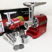Мясорубка Электрическая шнековая Crownberg CB-4217 3800Вт. Изображение №3 Мясорубка Электрическая шнековая Crownberg CB-4217 3800Вт. Изображение №3