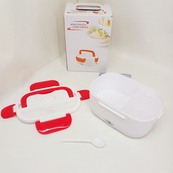 Ланч бокс електричний з підігрівом Lunch Heater 220V Pro, контейнер для їжі з відсіками Red. Зображення №5