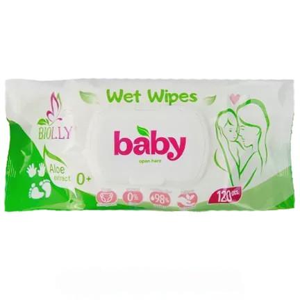 Салфетки влажные детские Биолли Biolli baby 120szt Салфетки влажные детские Биолли Biolli baby 120szt