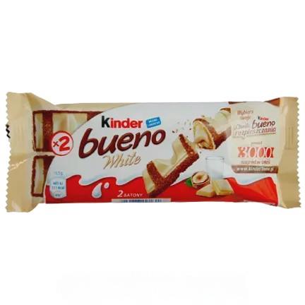 Вафельный батончик буэно белый шоколад Киндер Kinder bueno 39g Вафельный батончик буэно белый шоколад Киндер Kinder bueno 39g