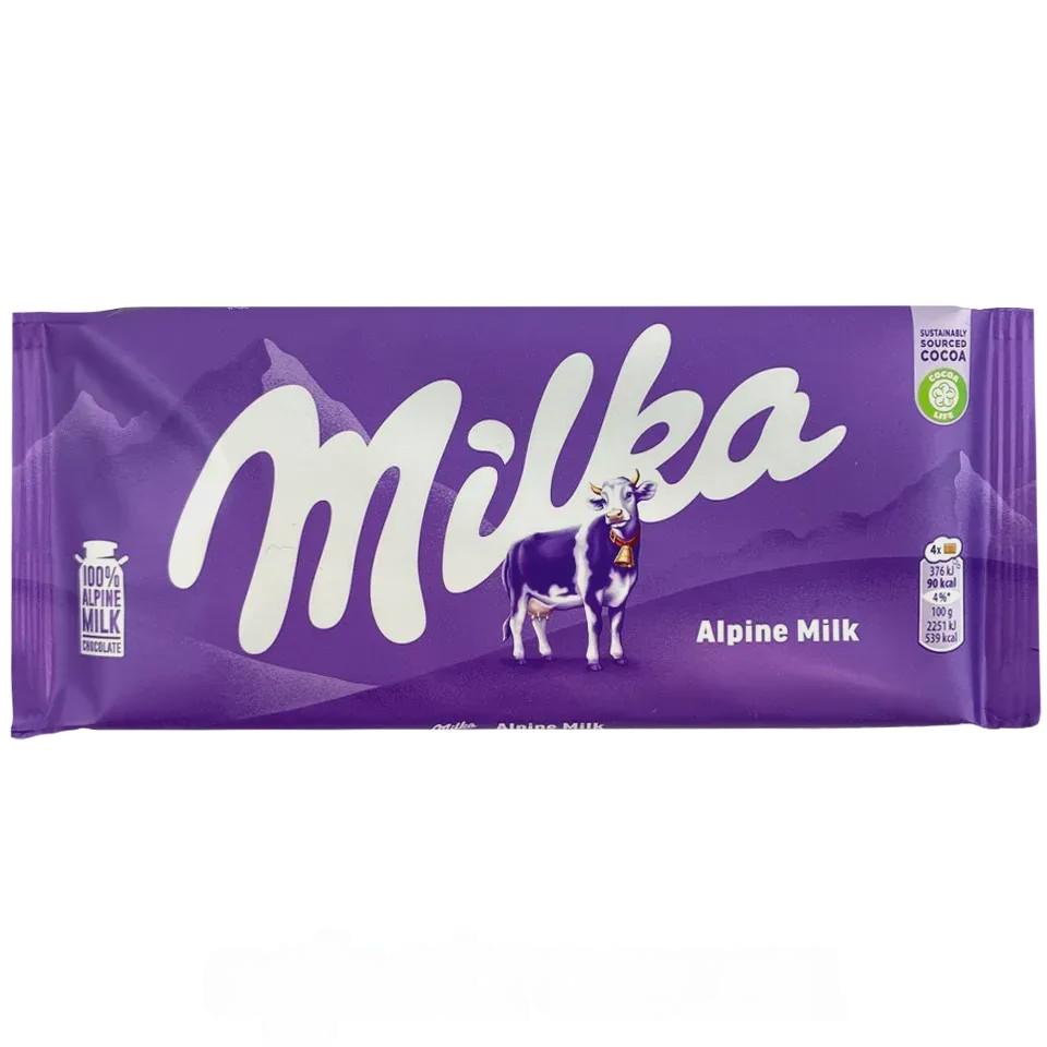Шоколад альпийское молоко Милка Milka alpine milk 80g Шоколад альпийское молоко Милка Milka alpine milk 80g