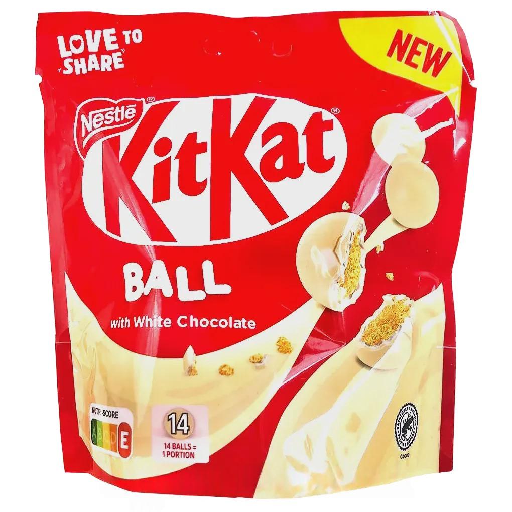 Драже белый шоколад кит кат Нестле Nestle kit kat ball white chocolate 140g Драже белый шоколад кит кат Нестле Nestle kit kat ball white chocolate 140g