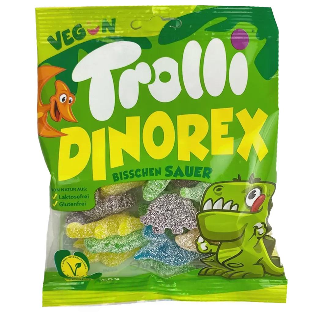 Желейки динозавры Тролли Trolli dinorex 150g Желейки динозавры Тролли Trolli dinorex 150g