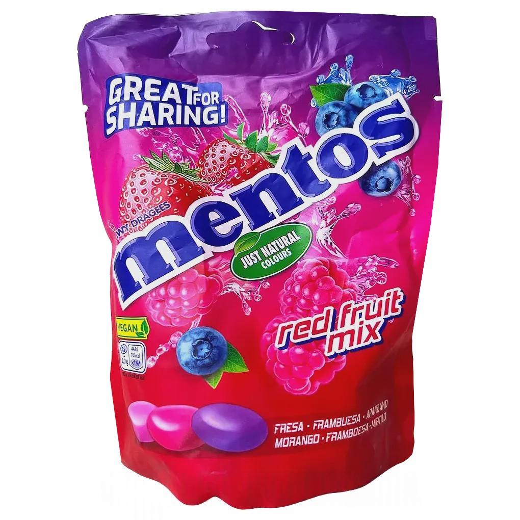 Драже фрукты Ментос Mentos red fruit mix 160g Драже фрукты Ментос Mentos red fruit mix 160g