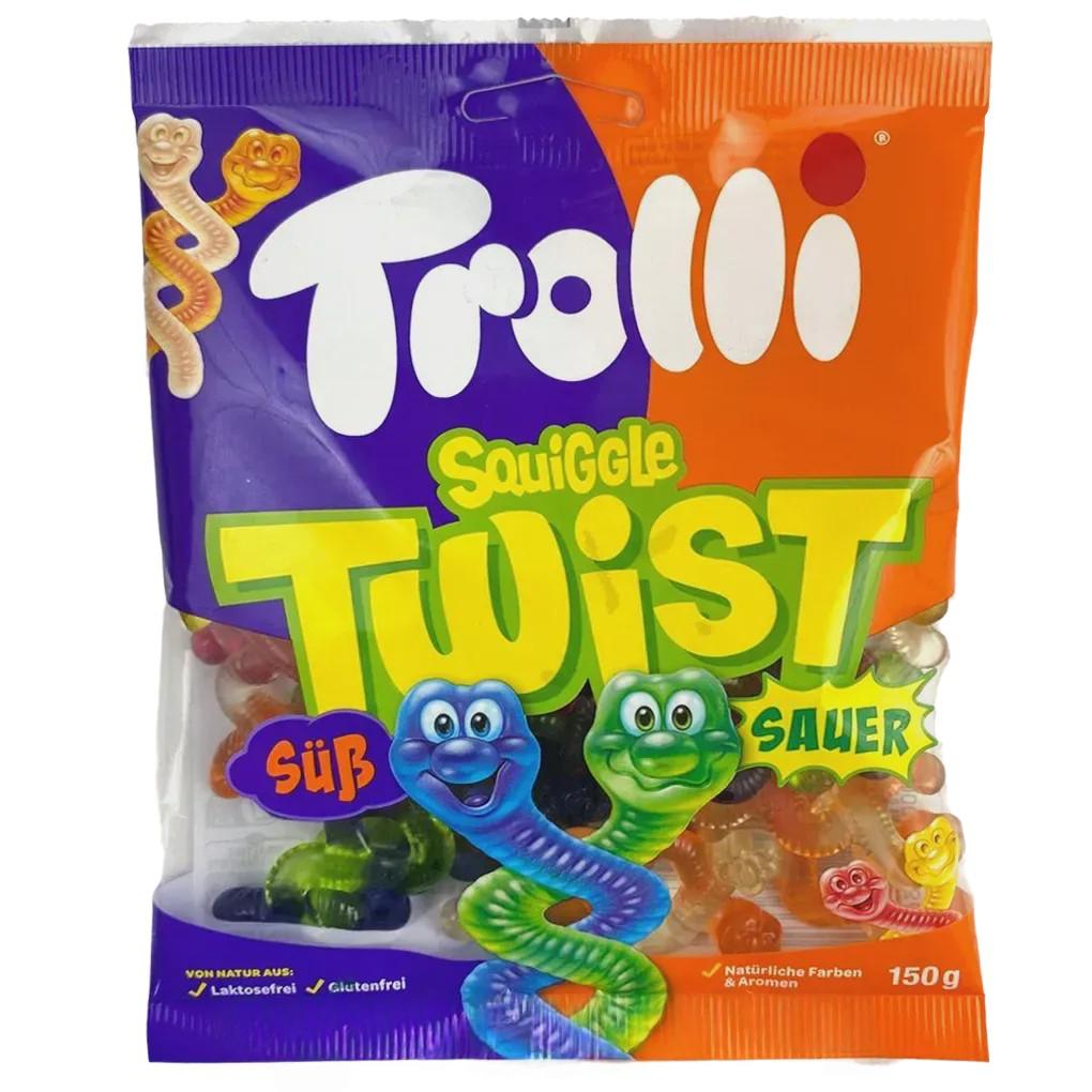 Желейки червяки Тролли Trolli squiggle twist 150g Желейки червяки Тролли Trolli squiggle twist 150g