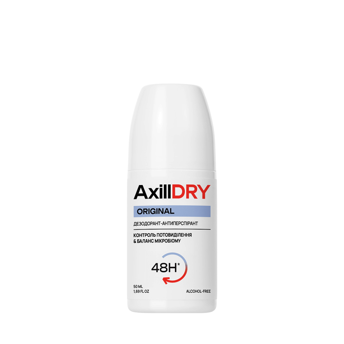 Дезодорант-антиперспирант от пота шариковый AxillDRY Original 48 часов, 50 мл Дезодорант-антиперспирант от пота шариковый AxillDRY Original 48 часов, 50 мл
