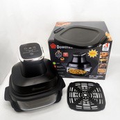 Аэрофритюрница аэрогриль Air Fryer Domotec MS-3228 с LED-экраном для жарки без масла 4600 Вт на 7 л. Изображение №3 Аэрофритюрница аэрогриль Air Fryer Domotec MS-3228 с LED-экраном для жарки без масла 4600 Вт на 7 л. Изображение №3