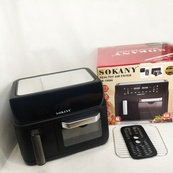 Аерофритюрниця двокамерна Sokany SK-10060 2400W електродуховка 8,5л + аерогриль безмасляна 4л без олії. Зображення №3 Аерофритюрниця двокамерна Sokany SK-10060 2400W електродуховка 8,5л + аерогриль безмасляна 4л без олії. Зображення №3