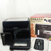 Аерофритюрниця двокамерна Sokany SK-10060 2400W електродуховка 8,5л + аерогриль безмасляна 4л без олії. Зображення №6 Аерофритюрниця двокамерна Sokany SK-10060 2400W електродуховка 8,5л + аерогриль безмасляна 4л без олії. Зображення №6
