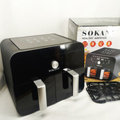 Мультипечь SOKANY SK-10008 на 10 л Аэрофритюрница с таймером и терморегулятором, Аэрогриль. Изображение №4