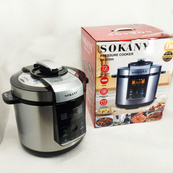 Мультиварка-скороварка-пароварка Sokany SK-07055 7л 3 в 1 Электрическая с таймером 1000Вт. Изображение №2 Мультиварка-скороварка-пароварка Sokany SK-07055 7л 3 в 1 Электрическая с таймером 1000Вт. Изображение №2